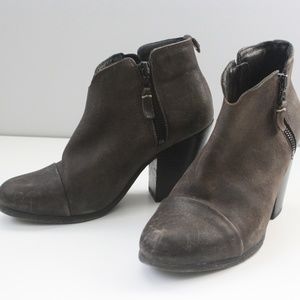 Rag and Bone Margot Brown cap toe Booties 37.5